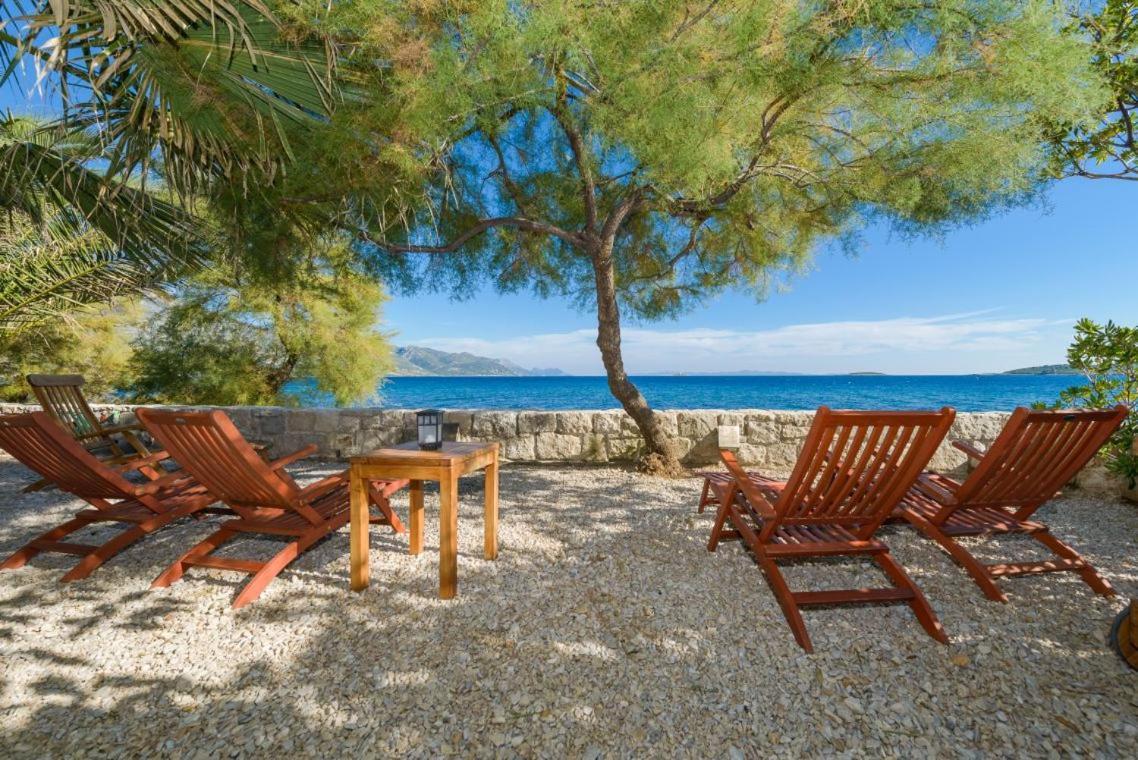 Luxury Beachfront Villa Mare With Private Pool At The Beach Orebic - Peljesac Eksteriør billede