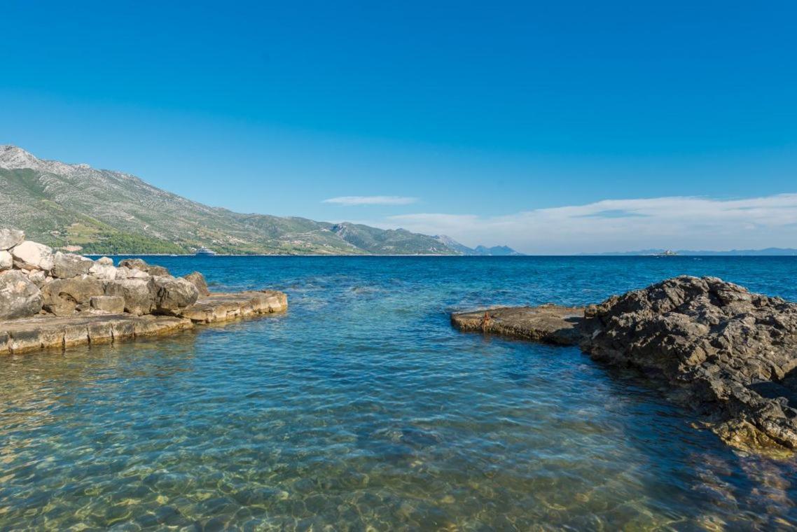 Luxury Beachfront Villa Mare With Private Pool At The Beach Orebic - Peljesac Eksteriør billede